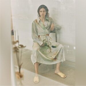 Low Classic Watercolor Print Shirt + Skirt Set